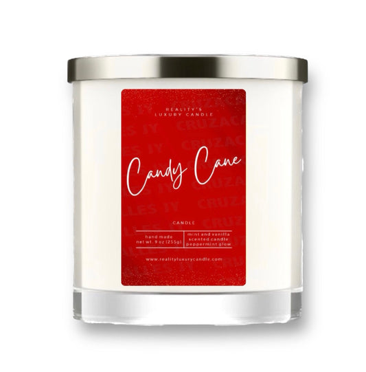 Candy Cane Candle